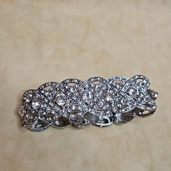 Silver Crystal Embellished Bracelet - Picture 3 of 5